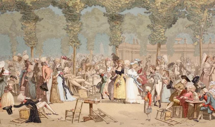 Garden on the Palais-Royal in 18th Century Paris, 1875